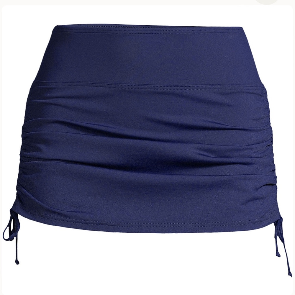 Lands’End Women's Tummy Control Adjustable Swim Skirt Swim Bottom NWOT
